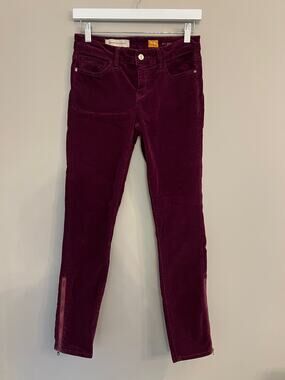 Pilcro and the Letterpress Corduroy Ankle Zip Pants